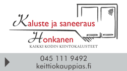 Kaluste ja saneeraus Honkanen logo